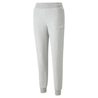 Spodnie damskie - Damskie Spodnie PUMA ESS ELEVATED PANTS 67378904 – Szary - miniaturka - grafika 1