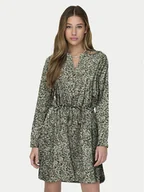 Sukienki - ONLY Sukienka codzienna Cory 15200543 Zielony Regular Fit - miniaturka - grafika 1