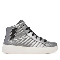 Buty dla dziewczynek - Sneakersy Geox J Mikiroshi J56DVE 000NF C1009 D Srebrny - miniaturka - grafika 1