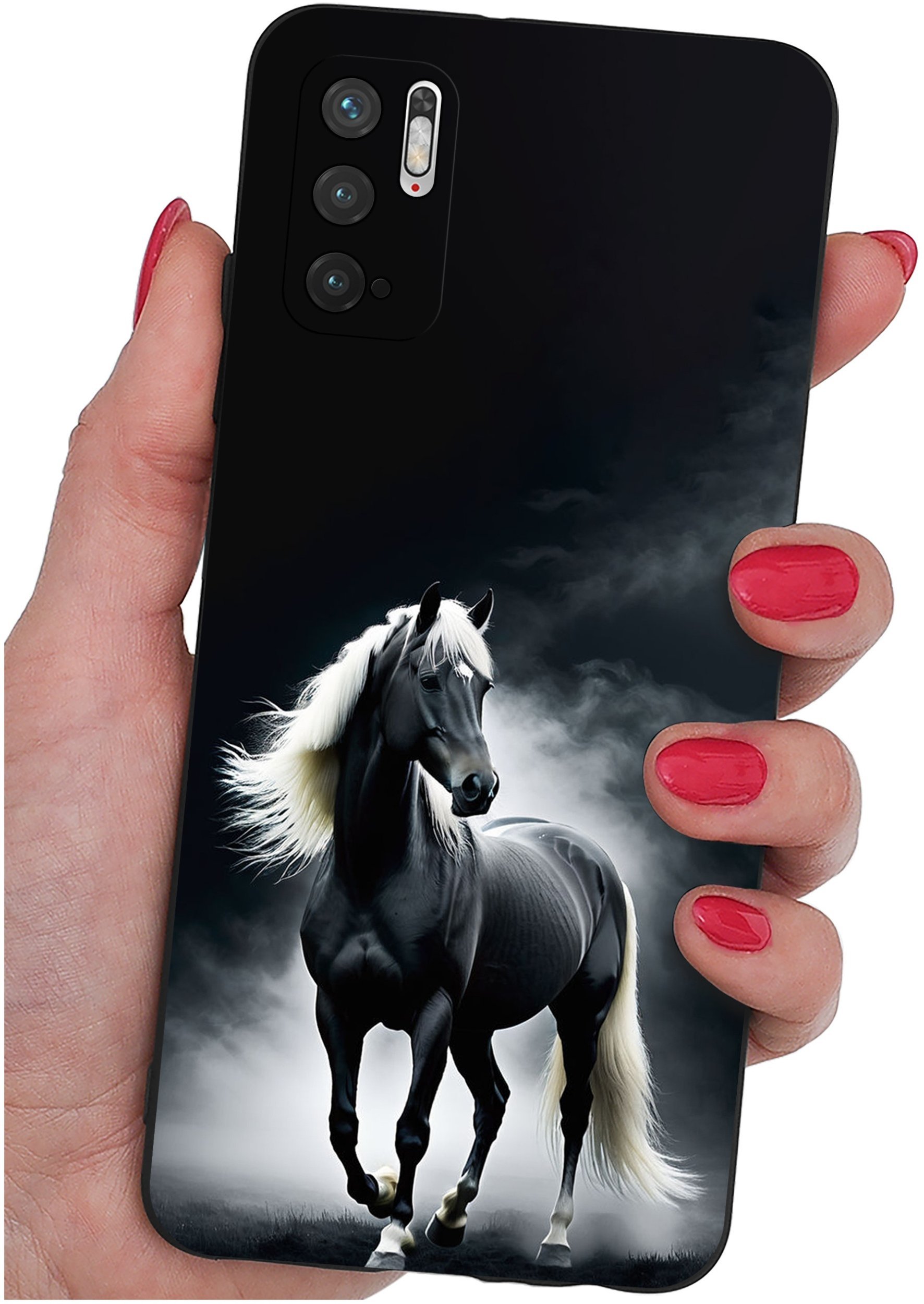 ETUI do Xiaomi Redmi Note 10 5G WZORY SILIKONOWE MATT CASE + SZKŁO 9H