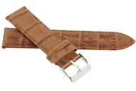 Akcesoria do zegarków - Skórzany pasek do zegarka 22 mm JVD R41717-22 brązowy - miniaturka - grafika 1
