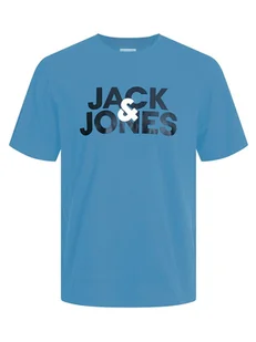 Jack & Jones Koszulka "Jacula" w kolorze niebieskim - Koszulki męskie - miniaturka - grafika 1