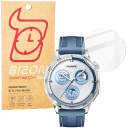 Bizon Szkło hartowane na ekran Glass Watch Clear do Huawei Watch GT 5 46 mm / GT 5 Pro 46 mm - Akcesoria do smartwatchy - miniaturka - grafika 1