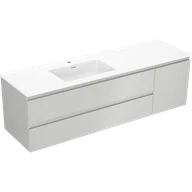 Szafki łazienkowe - Mexen Orio szafka łazienkowa 160 cm z umywalką Otis lewą, 2S, 1D, szara mat/biała mat - 91A13-16047-3-BBFFF62-W18L01 - miniaturka - grafika 1