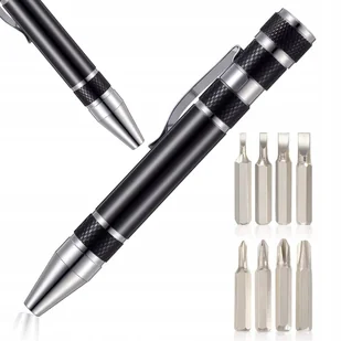 Kieszonkowy precyzyjny wkrętak 8 bitów w formie długopisu aluminiowy - Śrubokręty Kieszonkowy precyzyjny wkrętak 8 bitów w formie długopisu aluminiowy - Śrubokręty - miniaturka - grafika 1