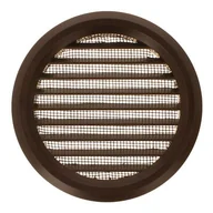 Kratki wentylacyjne - Kratka okrągła z siatką 150 mm brązowa - miniaturka - grafika 1