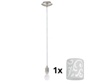Eglo - LED Żyrandol na lince MY CHOICE 1xE14/4W/230V chrom/biały - Lampy sufitowe - miniaturka - grafika 1