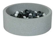 Suche baseny - Suchy basen dla dziecka z piłeczkami 200szt (czarny, biały, szary) - miniaturka - grafika 1