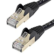 Kable miedziane - StarTech.com C6ASPAT6BK kabel sieciowy 1,8 m Cat6a Czarny - Kable sieciowe (1,8 m, Cat6a, RJ-45, RJ-45, czarny) - miniaturka - grafika 1
