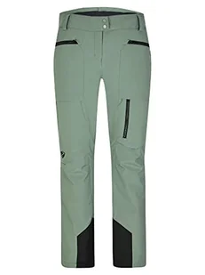 Ziener Damskie spodnie narciarskie TIPPA / spodnie snowboardowe | oddychające, wodoszczelne, nie zawierają PFC, zielony błot, 34 - Spodnie damskie - miniaturka - grafika 1