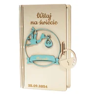 Pudełka i szkatułki - Pudełko na pieniądze narodziny - miniaturka - grafika 1