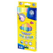 Kredki, ołówki, pastele i pisaki - Astra - Kredki ołówkowe dwustronne pastelowe 24 kolory - miniaturka - grafika 1