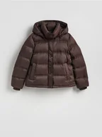 Kurtki damskie - Reserved - Pikowana kurtka z puchem - brązowy - miniaturka - grafika 1