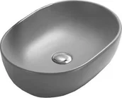 Umywalki - Umywalka Mexen Mexen Viki umywalka nablatowa 48 x 35 cm szara jasna mat - 21054861 - miniaturka - grafika 1
