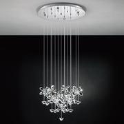 Lampy sufitowe - Eglo Zwis kryształowy LED 15pł PIANOPOLI 93662 - miniaturka - grafika 1