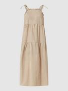 Sukienki - Długa sukienka z bawełny seersucker model ‘Cille’ - miniaturka - grafika 1