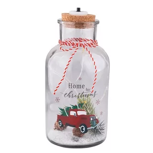 Lumarko Świąteczna Dekoracja W Słoiku Oświetlenie Led 10x10x20 Cm - Pojemniki kuchenne - miniaturka - grafika 1