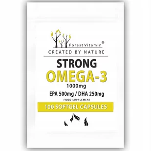 Forest Vitamin, Strong Omega-3, 100kaps. - Witaminy i minerały - miniaturka - grafika 1