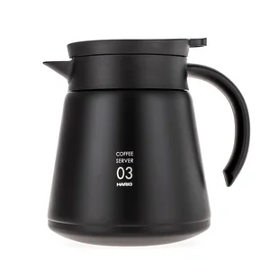 Hario Server Insulated Stainless Steel V60-03 Czarny 800ml 6092-uniw - Dzbanki i imbryki - miniaturka - grafika 1