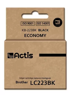 Actis Tusz KB-223BK (do drukarki Brother, zamiennik LC223BK standard 16ml czarny) EXPACSABR0049 - Tusze zamienniki - miniaturka - grafika 1