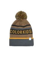 Czapki dla dzieci - Color Kids Czapka w kolorze jasnobrązowo-szarym - miniaturka - grafika 1