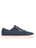 Trampki męskie - Calvin Klein Jeans Tenisówki Ess Vulc Low Mg Cv YM0YM01301 Granatowy - miniaturka - grafika 1