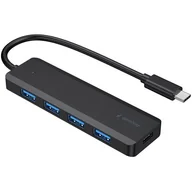 Huby USB - Hub GEMBIRD UHB-CM-U3P4P-01 USB Typu C, Pasywny UHB-CM-U3P4P-01 - miniaturka - grafika 1