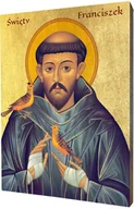 Ikony i obrazy sakralne - Ikona świętego Franciszka z Asyżu - miniaturka - grafika 1