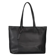 Torebki damskie - TOM TAILOR Nara damska torba na ramię Shopper z zamkiem błyskawicznym, duża, czarna, czarny, Nowoczesny - miniaturka - grafika 1