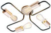 Lampy sufitowe - Candellux LAMPA sufitowa HERPE 34-66923 metalowa OPRAWA industrialna pręty loft czarne 34-66923 - miniaturka - grafika 1