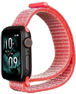 Pasek Beline Nylon do Apple Watch Series 1/2/3/4/5/6/7/8/SE/SE2/Ultra 42-49 mm Różowy (5904422911317) - Akcesoria do smartwatchy - miniaturka - grafika 1
