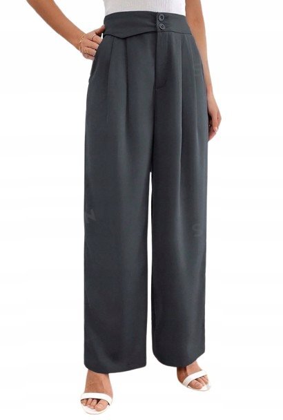 SHEIN SZARE SPODNIE DAMSKIE ELEGANCKIE 36 Ł2V