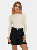 Bluzki damskie - ONLY Bluzka Leslie 15277888 Beżowy Regular Fit - miniaturka - grafika 1