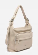 Torebki damskie - Praktyczna Torebka Damska Beżowa Plecak 2w1 Na Ramię LUIGISANTO - miniaturka - grafika 1
