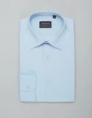 Koszule męskie - koszula lumia 00434 długi rękaw błękit slim fit - miniaturka - grafika 1