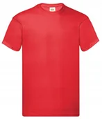 Koszulki męskie - T-shirt Koszulka Męska Bawełna 100% Original T 610820 CZERWONA XXXL - miniaturka - grafika 1