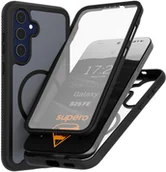 Etui i futerały do telefonów - Etui pancerne 360 Supero MagSafe do Samsung Galaxy S25 FE, przezroczysto-czarne - miniaturka - grafika 1