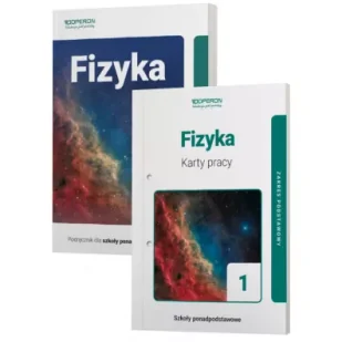 Fizyka 1. Podręcznik i karty pracy. Szkoły ponadpodstawowe. Zakres podstawowy - Podręczniki do technikum - miniaturka - grafika 1