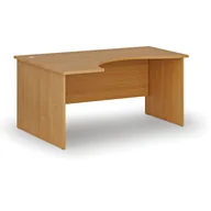 Biurka - Biurko narożne PRIMO WOOD, 1600 x 1200 mm, lewe, buk - miniaturka - grafika 1