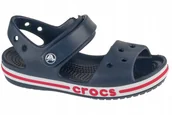 Buty dla dziewczynek - Crocs Bayaband Sandal Kids 211054-4CC Niebieskie 34/35 - miniaturka - grafika 1