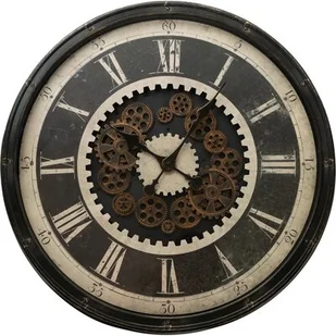 Zegar ścienny EUROFIRANY (81) 76 cm Czarny - Zegary - miniaturka - grafika 1