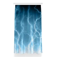 Zasłony - Zasłona przelotki Niebieskie pioruny wzór 150x260, Fabricsy - miniaturka - grafika 1