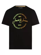 Koszulki męskie - Jack & Jones - T-shirt męski  JJOliver, czarny - miniaturka - grafika 1