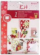 Ozdoby bożonarodzeniowe - Toga KRN20 zestaw 25 papierowych pudełek na kalendarz adwentowy, czerwony/zielony/biały, 5,5 x 5,5 x 5,5 cm - miniaturka - grafika 1