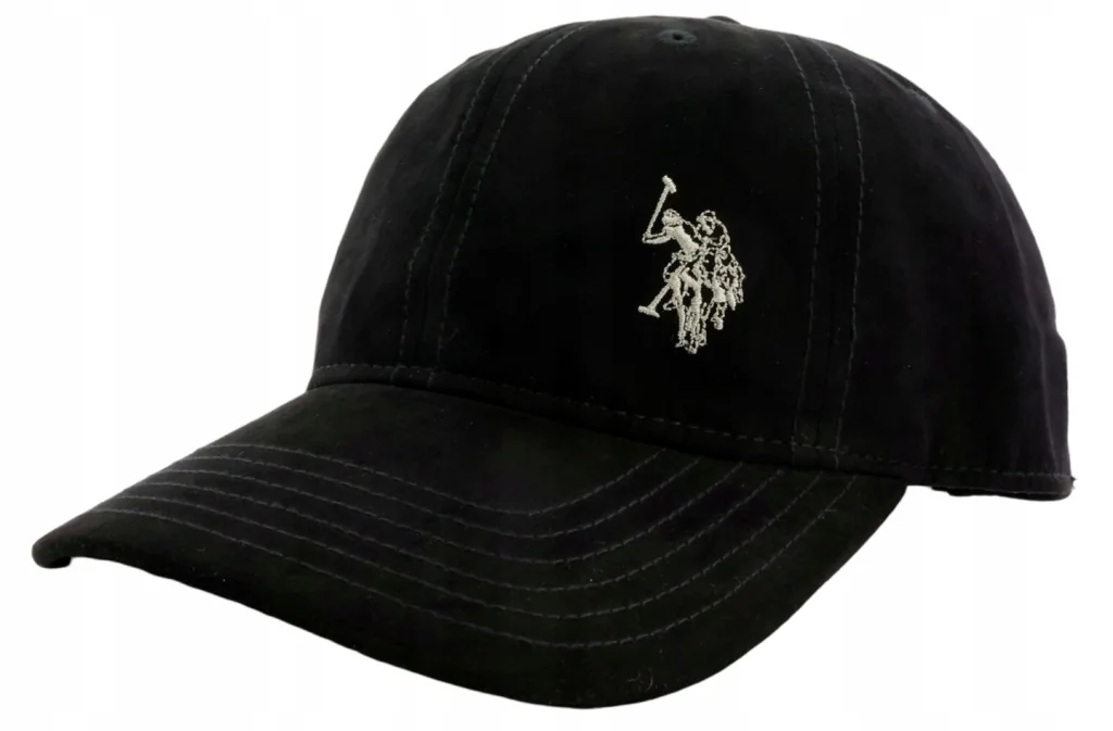Czapka z daszkiem męska młodzieżowa U.S. Polo Assn. 54-59cm Czarna Welur