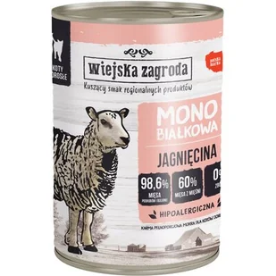 WIEJSKA ZAGRODA Mokra karma dla kota monoproteinowa z jagnięciną 400g - Mokra karma dla kotów - miniaturka - grafika 1