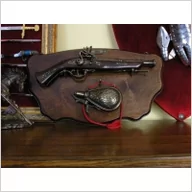 Wisiorki - ZESTAW PISTOLET I PROCHOWNICA WRAZ Z TABLO (AG34/B1.01) - miniaturka - grafika 1