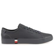 Trampki męskie - Buty Tommy Hilfiger Modern Vulc Corporate Leather FM0FM04036-PTY - szare - miniaturka - grafika 1