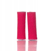 Akcesoria do fotelików - Nakładki osłony pokrowce na pasy dwustronne czerw. - miniaturka - grafika 1