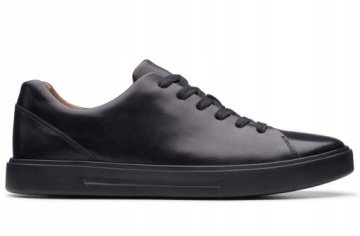 Buty męskie trampki skórzane Clarks Un Costa Lace 261449047 czarne 43